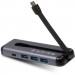 Vinga Концентратор Vinga USB-C 3.1 to HDMI+3xUSB3.0+PD100W+USB-C foldable cable (VHYC6FC)