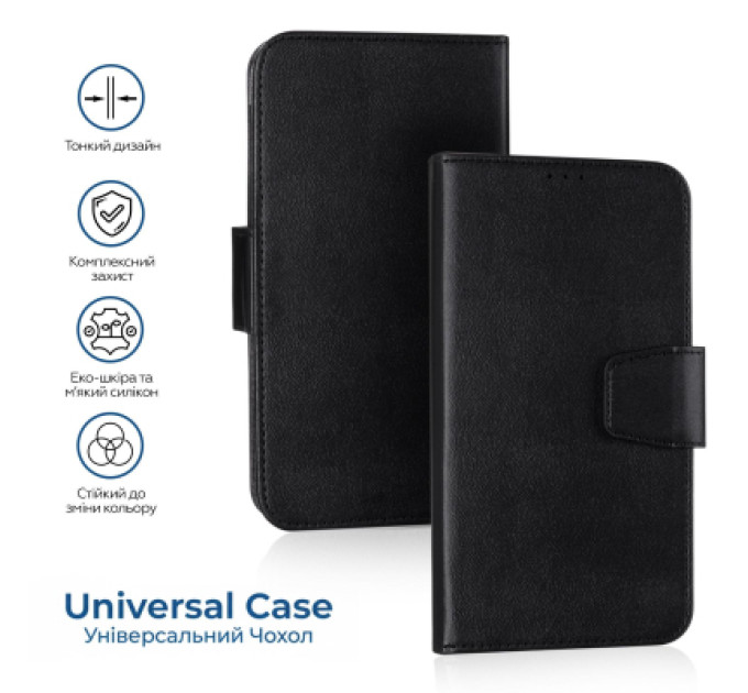 XoKo Чохол до мобільного телефона XoKo Book Universal Smartphone 6.0-6.2" Black (XK-UNCS-BK62)