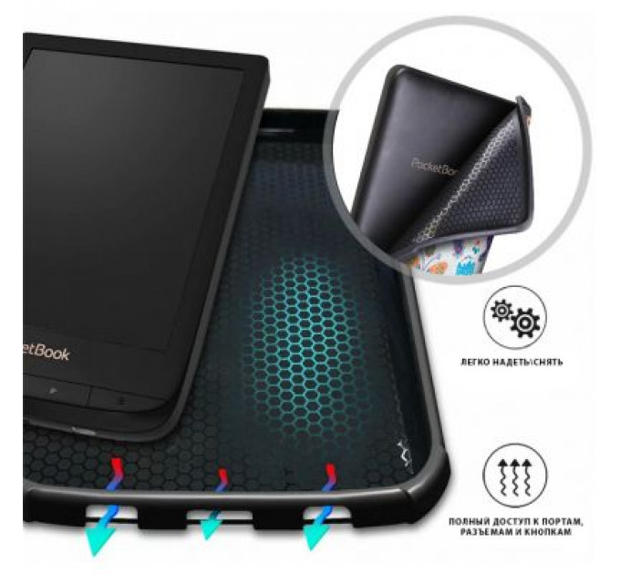 Чохол до електронної книги AirOn Premium PocketBook 606/628/633 picture 6 butterfly (4821784622281)