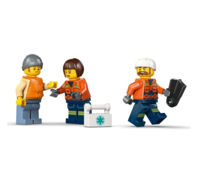 LEGO Конструктор LEGO City Рятувальний катер і гелікоптер берегової охорони (60504)