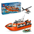 LEGO Конструктор LEGO City Рятувальний катер і гелікоптер берегової охорони (60504)