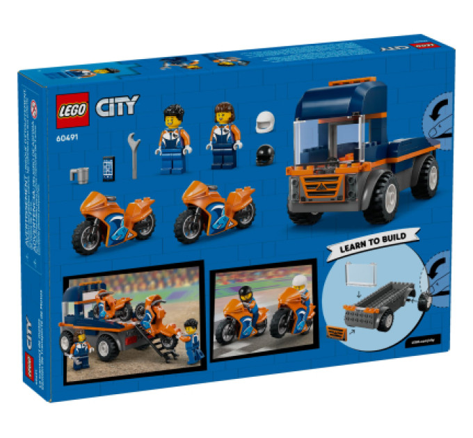 LEGO Конструктор LEGO City Транспортер мотоциклів (60491)