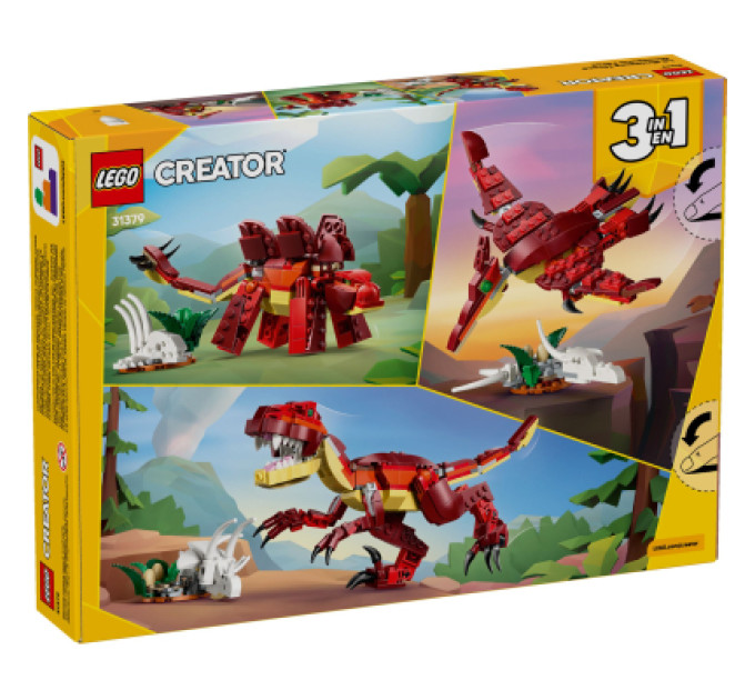 LEGO Конструктор LEGO Creator Лютий динозавр (31379)