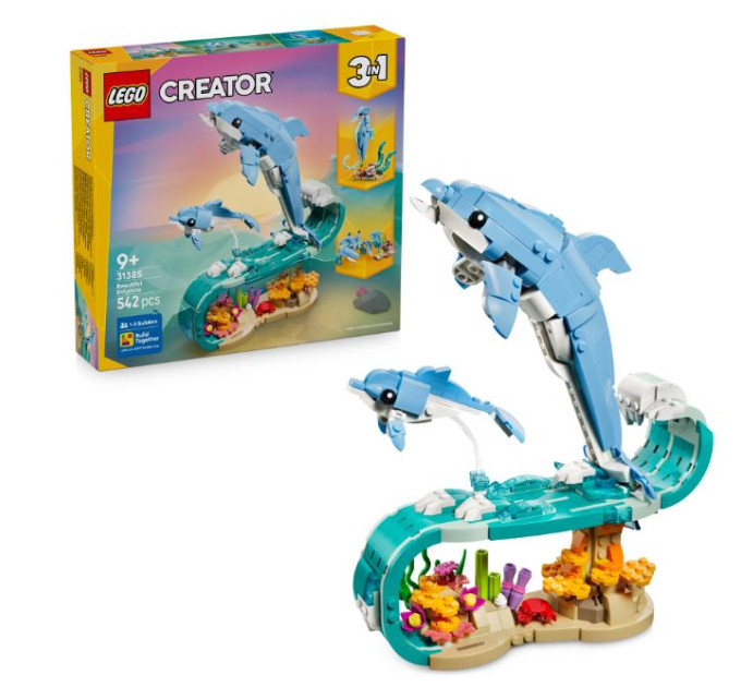 LEGO Конструктор LEGO Creator Морські тварини: красиві дельфіни (31385)