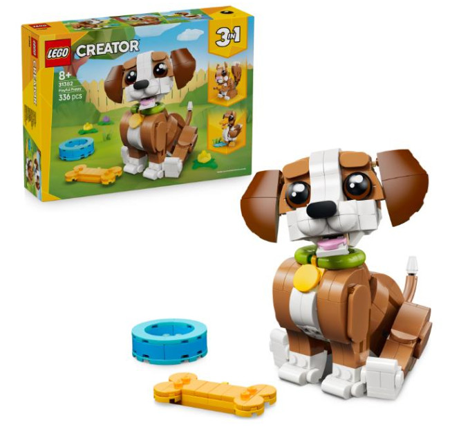 LEGO Конструктор LEGO Creator Чарівні тварини: грайливе цуценя (31382)