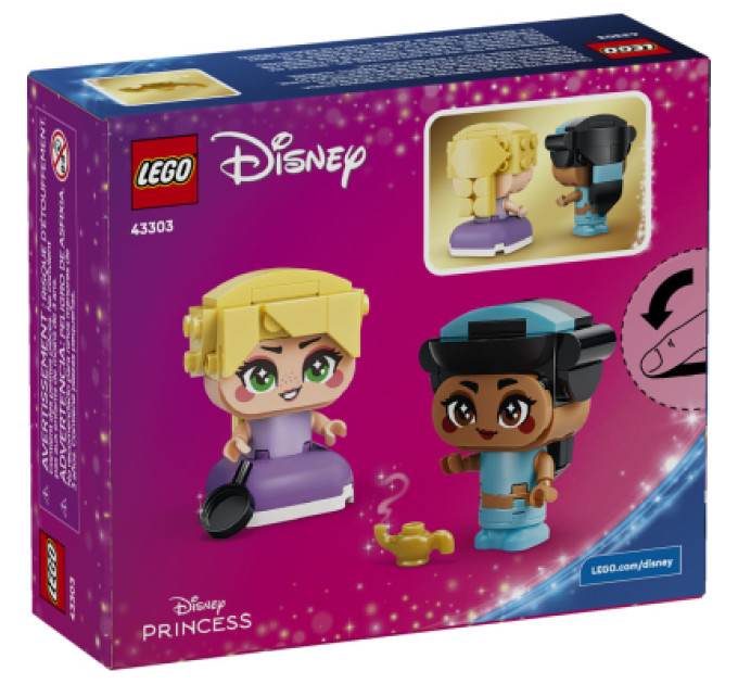 LEGO Конструктор LEGO Disney Princess Мініпринцеси Жасмін і Рапунцель (43303)