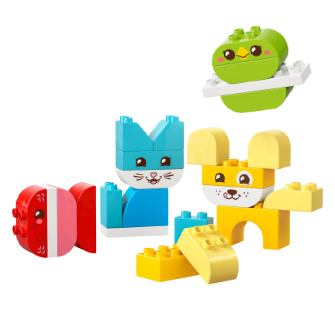 LEGO Конструктор LEGO DUPLO My First Чарівні творчі домашні улюбленці 3 в 1 (10477-)
