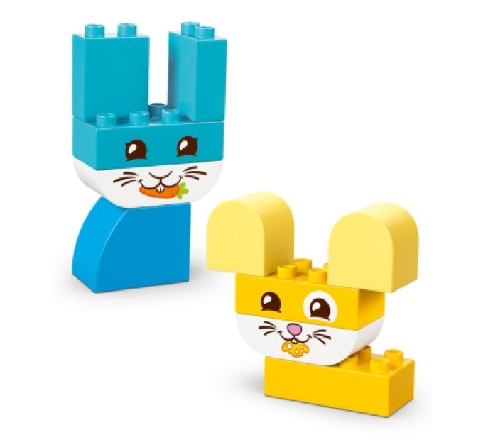 LEGO Конструктор LEGO DUPLO My First Чарівні творчі домашні улюбленці 3 в 1 (10477-)