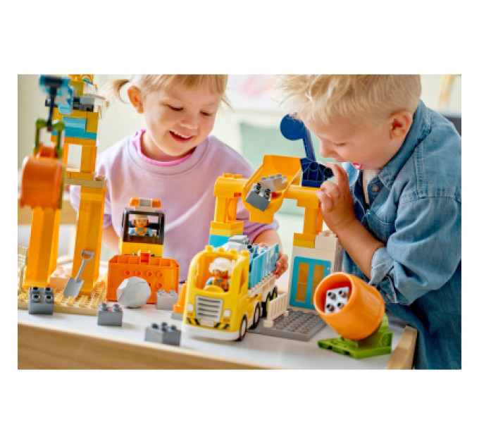 LEGO Конструктор LEGO DUPLO Town 3-в-1 Будівельний майданчик і техніка (10476)
