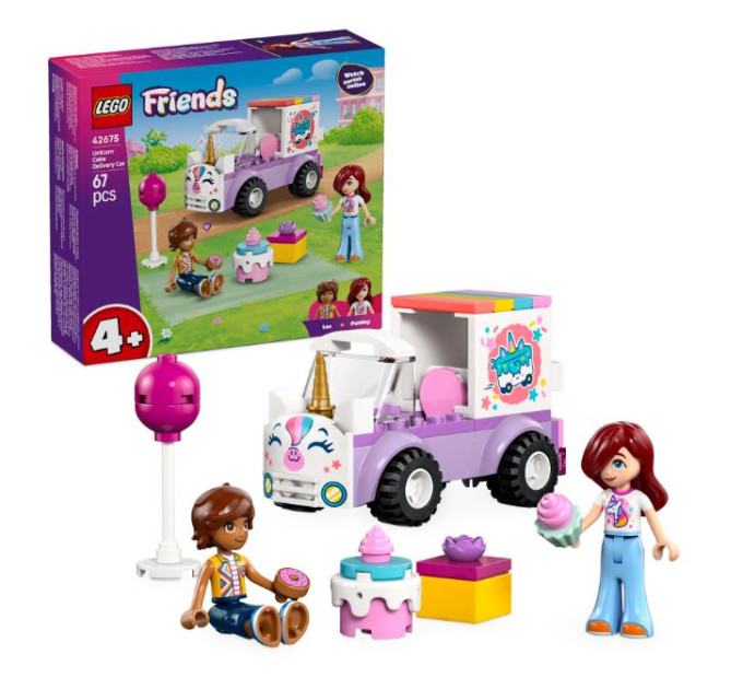 LEGO Конструктор LEGO Friends Автомобіль для доставки тортів з єдинорогами (42675)