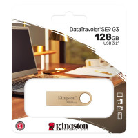 USB флеш накопичувач Kingston 128GB DataTraveler SE9 G3 Gold USB 3.2 (DTSE9G3/128GB)