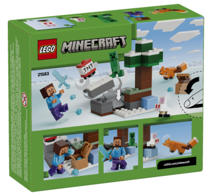 LEGO Конструктор LEGO Minecraft Пригоди Стіва в тайзі (21583)