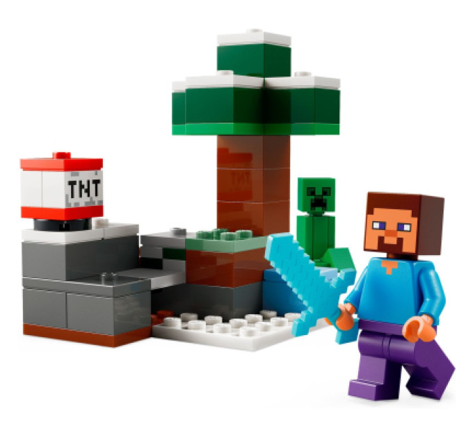 LEGO Конструктор LEGO Minecraft Пригоди Стіва в тайзі (21583)