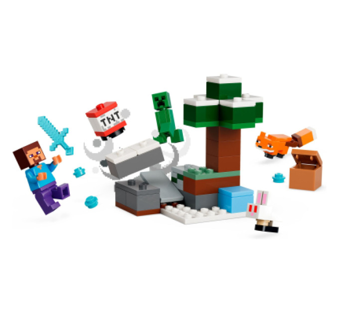 LEGO Конструктор LEGO Minecraft Пригоди Стіва в тайзі (21583)