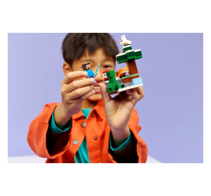 LEGO Конструктор LEGO Minecraft Пригоди Стіва в тайзі (21583)