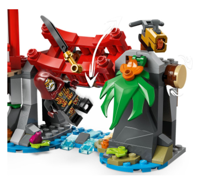 LEGO Конструктор LEGO Ninjago Автомобільна битва ніндзя біля будинку на дереві (71857)