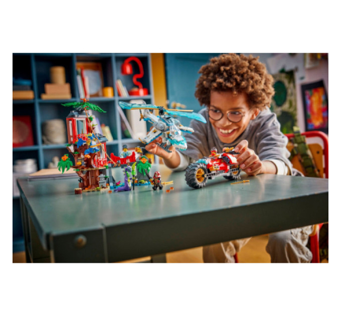 LEGO Конструктор LEGO Ninjago Автомобільна битва ніндзя біля будинку на дереві (71857)