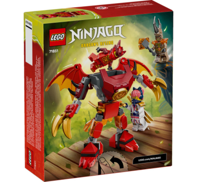 LEGO Конструктор LEGO Ninjago Бойовий набір робота Дракона Кая (71851)