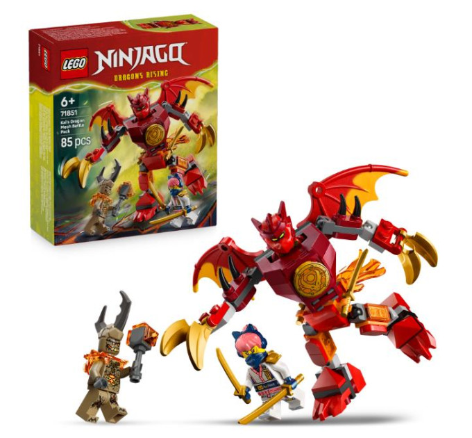 LEGO Конструктор LEGO Ninjago Бойовий набір робота Дракона Кая (71851)