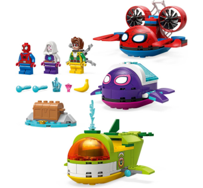 LEGO Конструктор LEGO Spidey Павук: Підводні транспортні засоби (11207)