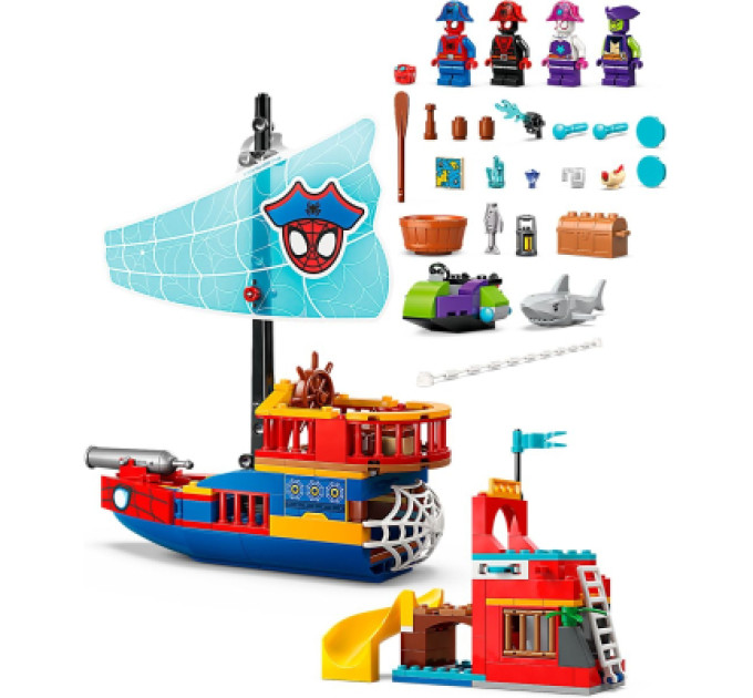 LEGO Конструктор LEGO Spidey Піратський корабель команди Павука (11208-)