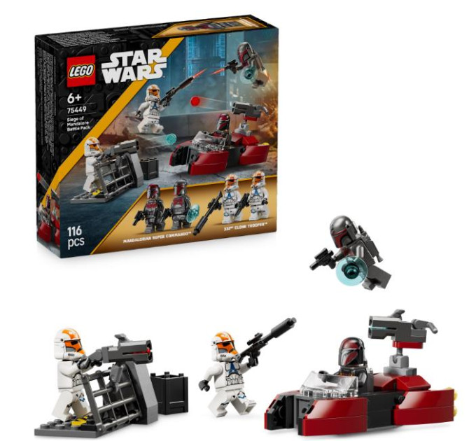 LEGO Конструктор LEGO Star Wars Бойовий комплект «Облога Мандалора» (75449)