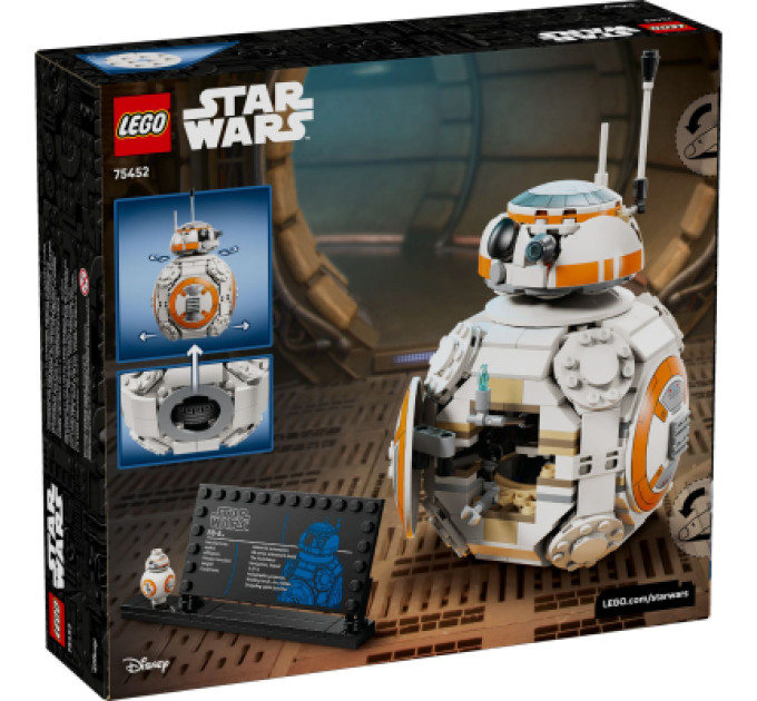 LEGO Конструктор LEGO Star Wars Дроїд-астромеханік BB-8 (75452)