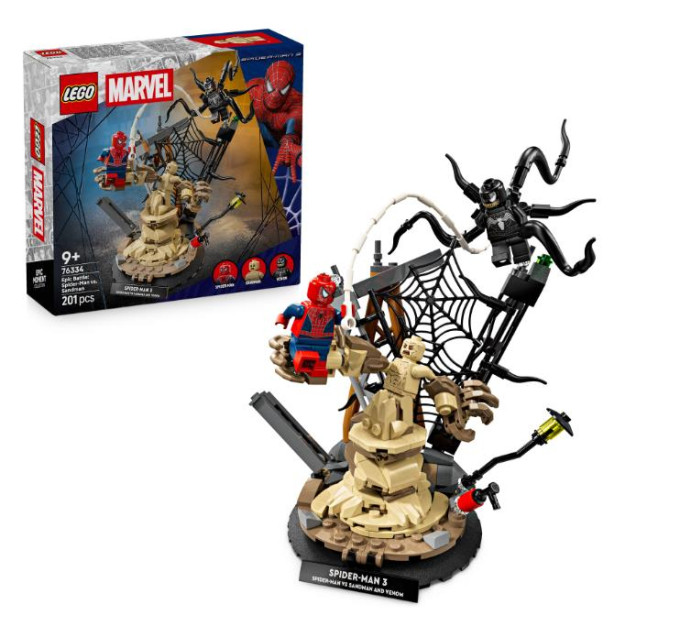 LEGO Конструктор LEGO Super Heroes Легендарна битва: Людина-павук vs. Піщана людина (76334)