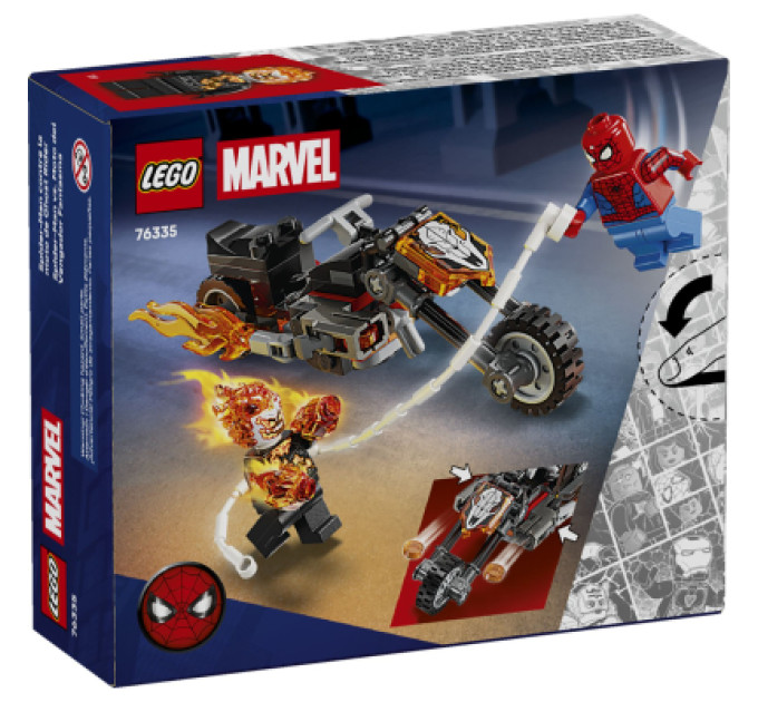 LEGO Конструктор LEGO Super Heroes Людина-павук vs. Примарний вершник на мотоциклі (76335)