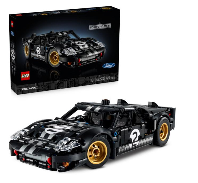 LEGO Конструктор LEGO Technic Автомобіль для перегонів Ford GT40 MKII 1966 року (42223)