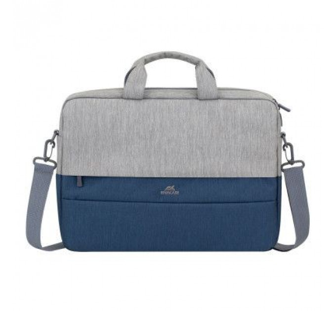 Сумка для ноутбука RivaCase 15.6" 7532 Prater, grey/dark blue anti-theft (7532Grey/DarkBlue)