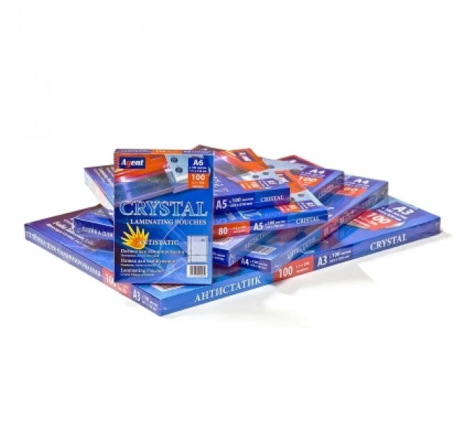 Плівка для ламінування Agent глянц. А3 (303х426) 60 мкн (100 шт.) ANTISTATIC (3130006)