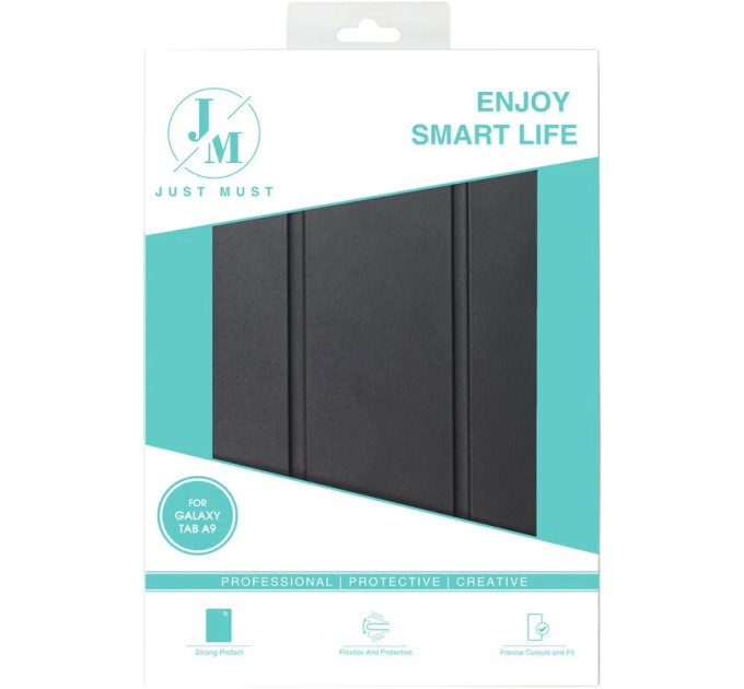 Just Must Чохол-книжка Just Must Skin Shock для Samsung Galaxy Tab A9 SM-X110/SM-X115 Black (6973297909650)