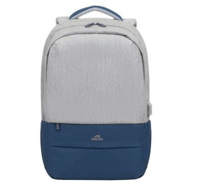 Рюкзак для ноутбука RivaCase 17.3" 7567 Prater, Grey / Dark Blue (7567Grey/DarkBlue)