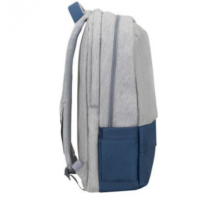 Рюкзак для ноутбука RivaCase 17.3" 7567 Prater, Grey / Dark Blue (7567Grey/DarkBlue)