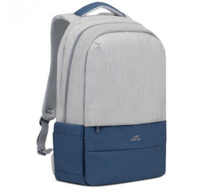 Рюкзак для ноутбука RivaCase 17.3" 7567 Prater, Grey / Dark Blue (7567Grey/DarkBlue)