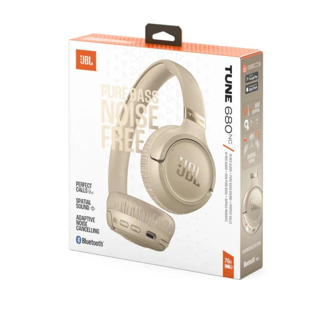 JBL Навушники з БТ JBL JBLT680NCBEG