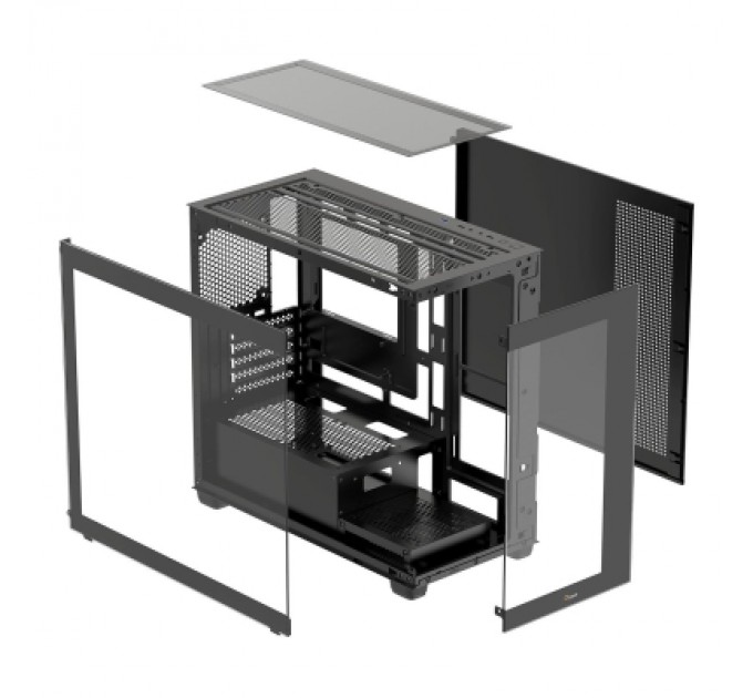 Корпус для ПК OCYPUS GAMMA C52 BK (GAMMA-C52-BKD000XX-GL)