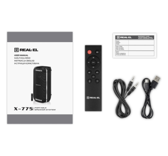 REAL-EL Акустична система REAL-EL X-775 Black (EL121600032)