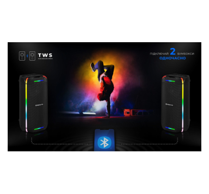 REAL-EL Акустична система REAL-EL X-775 Black (EL121600032)