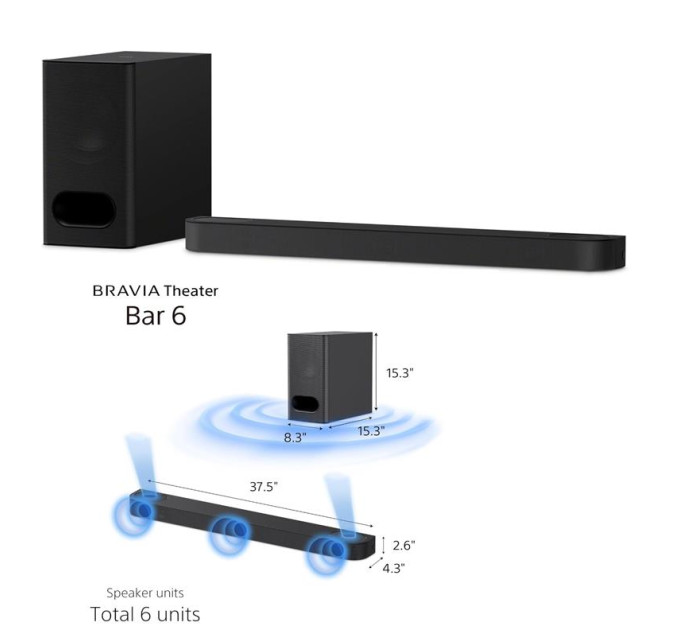 Sony Акустична система Sony HT-B600 Black (HTB600.AF1)