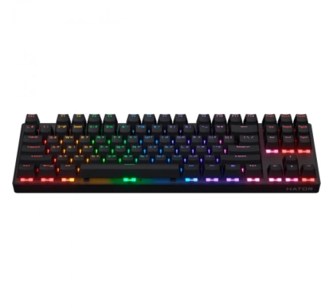 Клавіатура Hator Icefall Mecha TKL Rainbow Wireless/USB Black (HTK287UA)