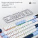 Ajazz Клавіатура бездротова Ajazz AF98 Plus Glacier Blue (AF98-PLUS-GB)