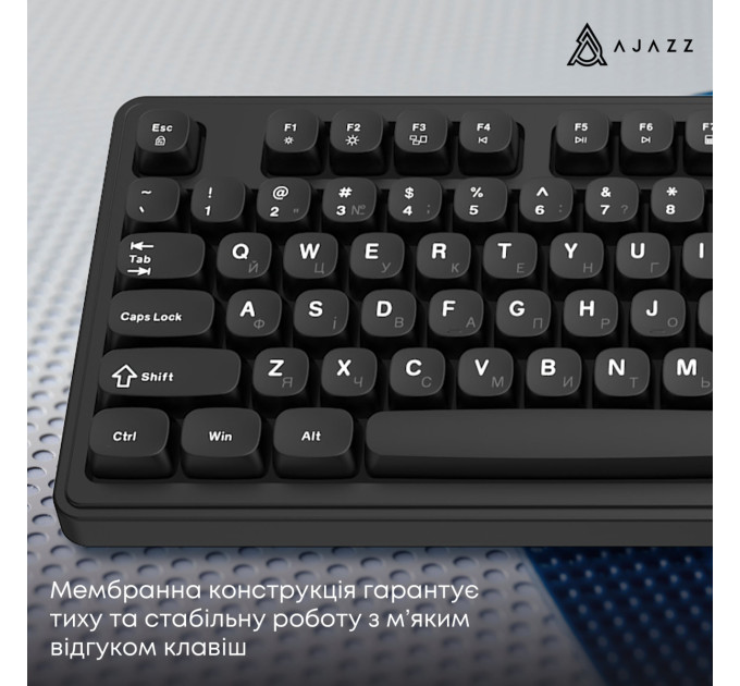 Ajazz Клавіатура Ajazz AF98 Black USB-C Black (AF98-B)