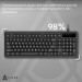 Ajazz Клавіатура Ajazz AF98 Black USB-C Black (AF98-B)