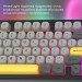 Ajazz Клавіатура Ajazz AF98 Black USB-C Black Gray Yellow (AF98-BGY)
