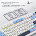 Ajazz Клавіатура Ajazz AF98 Black USB-C Glacier Blue (AF98-GB)