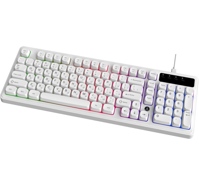 Ajazz Клавіатура Ajazz AF98 Black USB-C White (AF98-W)