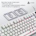 Ajazz Клавіатура Ajazz AF98 Black USB-C White (AF98-W)