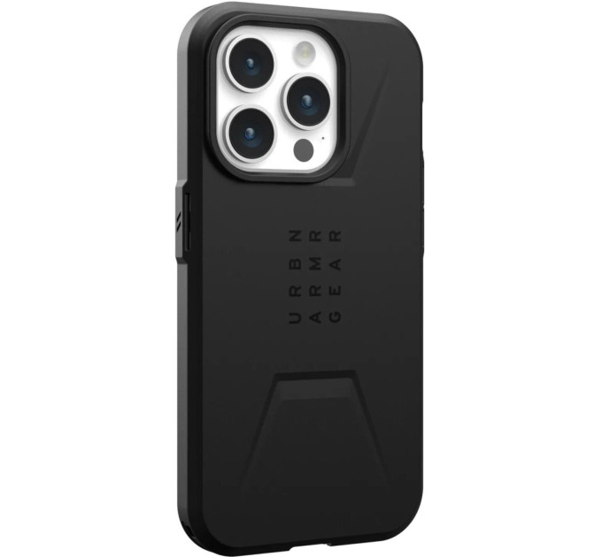 Urban Armor Gear Чохол-накладка Urban Armor Gear Civilian Magsafe для Apple iPhone 15 Pro Black (114275114040)
